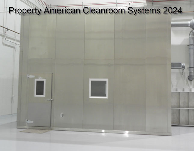 400 Square Foot, Class Exhaust HEPA Filtration, Non Classified Stainless Steel Cleanroom